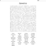 Genetics Word Search  Wordmint With Genetics Worksheet Middle School