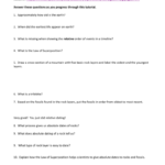 Geologic Time Webquest As Well As Geologic Time Webquest Worksheet Answers