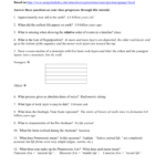 Geologic Time Webquest Throughout Geologic Time Webquest Worksheet Answers