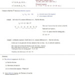 Geometric Sequences And Series Worksheet Answers  Briefencounters Intended For Arithmetic And Geometric Sequences Worksheet
