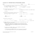 Geometric Sequences And Series Worksheet Answers  Newatvs Pertaining To Arithmetic Sequence Worksheet With Answers