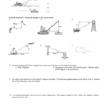 Geometry Homework Lesson 85 Name Pertaining To Geometry Worksheet 8 5 Angles Of Elevation And Depression