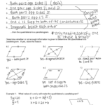 Geometry Notes 63 Conditions For Parallelograms 1 With Regard To Geometry Parallelogram Worksheet