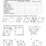 Geometry Review Chapter 9 Regarding Properties Of Rectangles Rhombuses And Squares Worksheet Answers