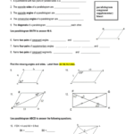 Geometry Worksheet 62 With Regard To Conditions For Parallelograms Worksheet