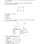 Gg27 Quadrilateral Proofs Write A Proof Arguing From A Given Along With Parallelogram Proofs Worksheet With Answers