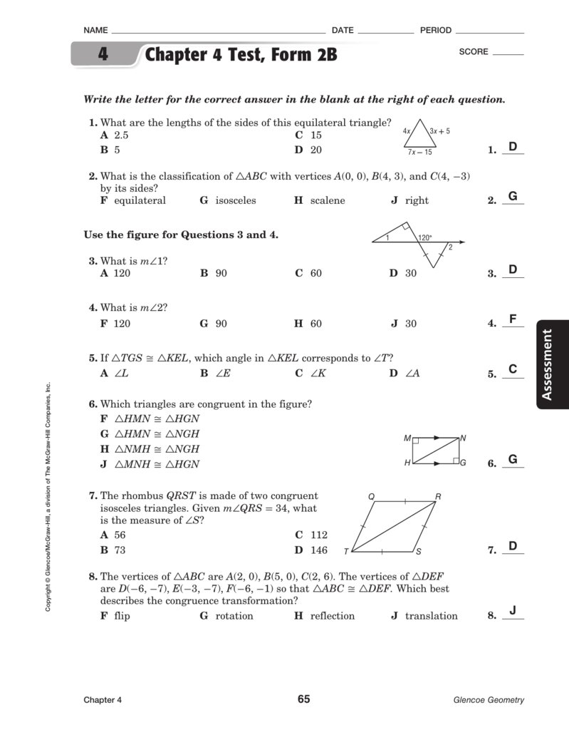 Glencoe Geometry Chapter 7 Worksheet Answers Acids And Bases Or Glencoe Geometry Chapter 4 Worksheet Answers