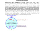 Global Wind Patterns Ocean Surface Current Patterns Questions For Ocean Surface Currents Worksheet