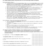 Goal 1 Answer Key Pertaining To Scientific Inquiry Worksheet Answer Key