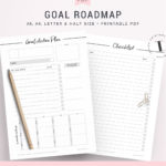 Goal Planner Goal Setting Worksheet 2018 Goals 2018 Goal  Etsy With Goal Planning Worksheet