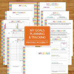 Goal Planning And Tracking Worksheet Printable 11 Pages  Etsy With Goal Tracking Worksheet