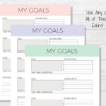 Goal Template Goal Planner Printable Life Goals Printable  Etsy Within Goals Printable Worksheet