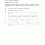 Grade 2 Mixed Word Problem Worksheets  K5 Learning Along With 6Th Grade Word Problems Worksheet