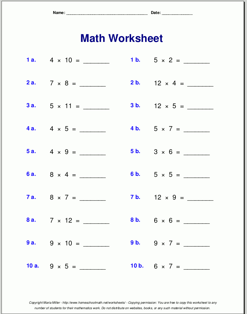 Grade 4 Multiplication Worksheets Or Factors Worksheet Pdf