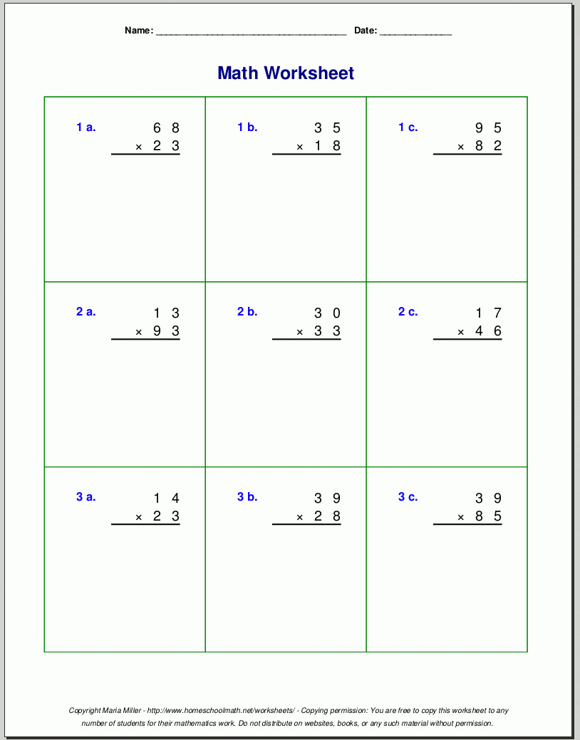 Grade 4 Multiplication Worksheets Regarding Four Fours Worksheet Pdf