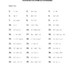Grade 6 Math Algebraic Expressions Worksheets  Printable Worksheet With Regard To Factoring Expressions Worksheet