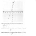 Graphing A Linear Function Students Are Asked To Graph A Linear Or Features Of Functions Worksheet Answer Key