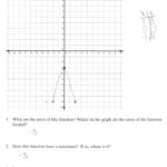 Graphing A Quadratic Function Students Are Asked To Graph A Or Characteristics Of Quadratic Functions Worksheet Answers