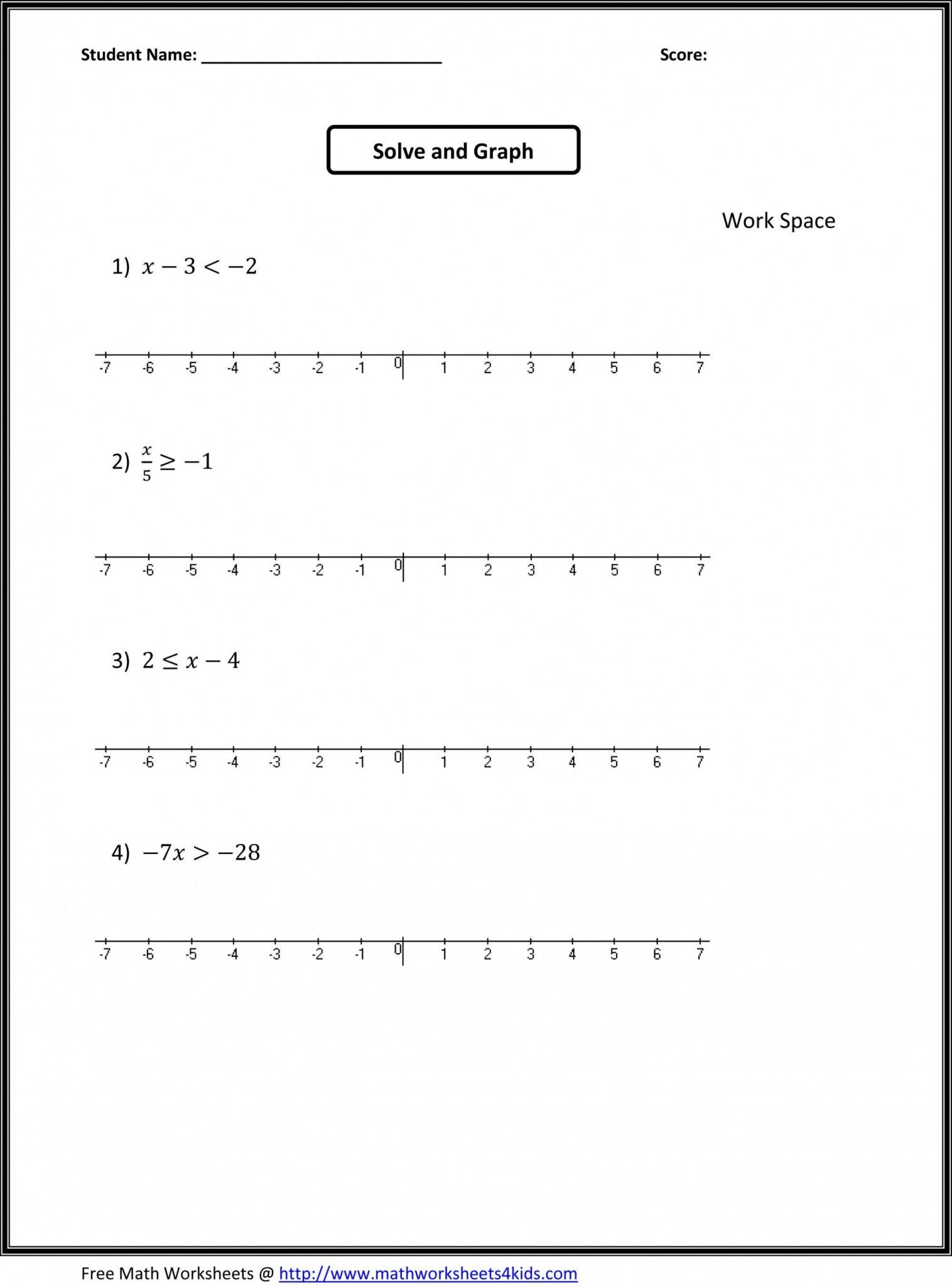 Graphing Compound Inequalities Worksheet  Briefencounters As Well As Graphing Compound Inequalities Worksheet