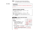 Graphing Square Root And Cube Root Functions Inside Graphing Square Root Functions Worksheet Answers