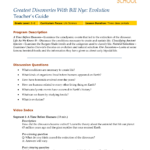 Greatest Discoveries With Bill Nye Evolution Inside The History Of Life On Earth Worksheet Answers