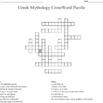 Greek Mythology Crossword Puzzle  Wordmint As Well As Greek Mythology Worksheets Pdf