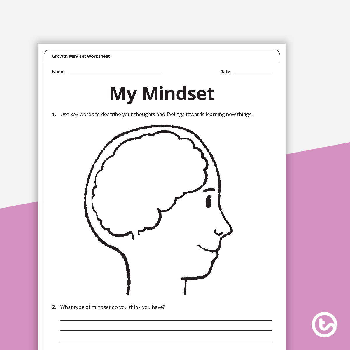 Growth Mindset Worksheets Teaching Resource – Teach Starter Inside Growth Mindset Worksheet