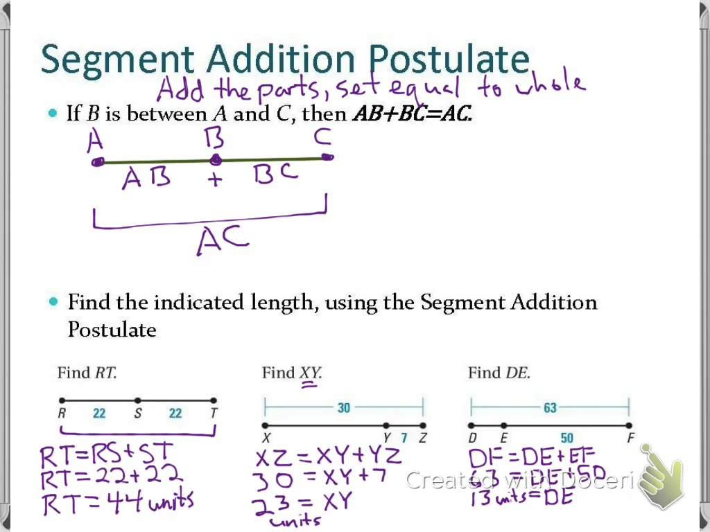 Guided Notes Segment And Angle Addition Puzzle Worksheet Answers Regarding Geometry Segment And Angle Addition Worksheet