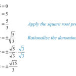 Guidelines For Solving Quadratic Equations And Applications With Solving Quadratic Equations Using Different Methods Worksheet Answers