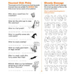 Halloween Riddles Printable  Familyeducation For The Haunted History Of Halloween Worksheet Answers