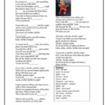 Halloween Song Thriller  Michael Jackson Worksheet  Free Esl Along With 4 30 Spelling Demons Worksheet Answers