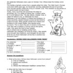 Halloween Worksheet  Free Esl Printable Worksheets Madeteachers Also The Haunted History Of Halloween Worksheet Answers
