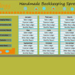 Handmade Bookkeeping Spreadsheet 2.0 : Number One Selling ... Within Free Etsy Bookkeeping Spreadsheet