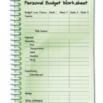 Handout 33  Personal Budget Worksheet  Women Win Curriculum Along With Personal Budget Worksheet
