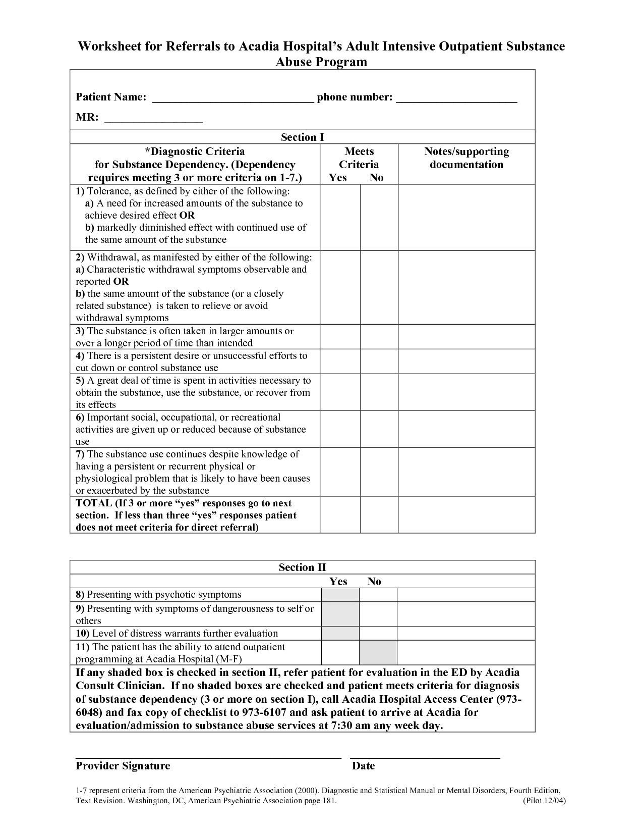 Health And Wellness Printable Worksheets  Briefencounters For Health And Wellness Printable Worksheets