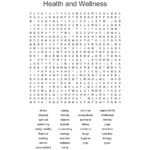 Health And Wellness Word Search  Wordmint And Health And Wellness Worksheets For Students