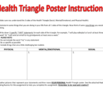 Health Triangle I Will Statements For Health Triangle Worksheet