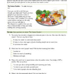 Healthy Eating  Reading Comprehension  Food  Lifestyle  Health And Healthy Eating Worksheets