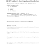 Heat Capacity And Specific Heat Worksheet 1 3304 12641 Pm Along With Calculating Specific Heat Worksheet