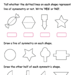 High School Geometry Practice Worksheets Symmetry Worksheet For Kids As Well As Symmetry Worksheets For High School