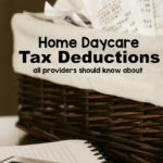 Home Daycare Tax Deductions For Child Care Providers  Where With Home Daycare Tax Worksheet