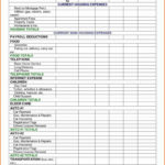 Home Daycare Tax Worksheet In Deduction Personal Expense Spreadsheet And 2019 Tax Worksheet