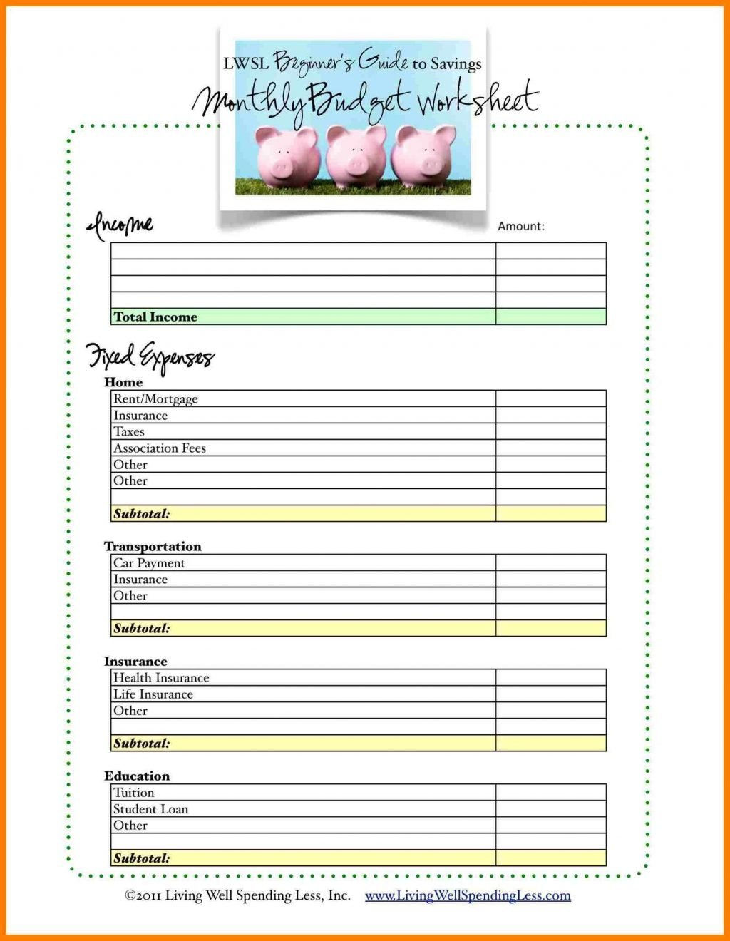 Home Expense Spreadsheet Free Personal Spending Template Office Within Home Daycare Income And Expense Worksheet