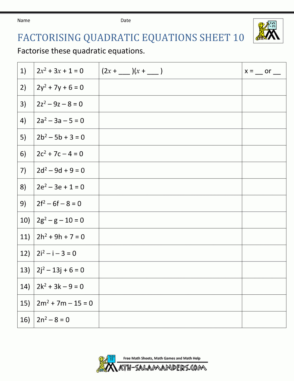 Homework Help Quadratic Equations Paid To Write Essays Within Solving Quadratic Equations By Quadratic Formula Worksheet