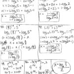 Homework Solving Exponential And Logarithmic Equations  Hetzner For Solving Exponential And Logarithmic Equations Worksheet
