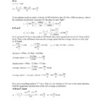 Honors Physics Kinematics Practice Problems – Answers Dr For Kinematics Worksheet With Answers