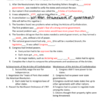 How Did The Articles Of Confederation Organize The First National Within Articles Of Confederation Worksheet