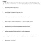 How Life Began Nova Origins Video Questions Along With The History Of Life On Earth Worksheet Answers