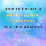 How To Create A Basic Profit & Loss Statement (Free Download)   The ... For Download Spreadsheet Free