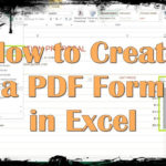 How To Create A Pdf Form In Excel Intended For Convert Excel Spreadsheet To Fillable Pdf